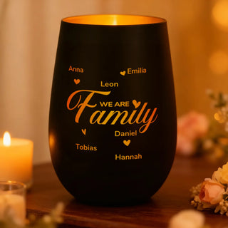 Photophore blanc "Famille"