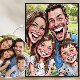 Affiche personnalisé "Famille en esquisse"