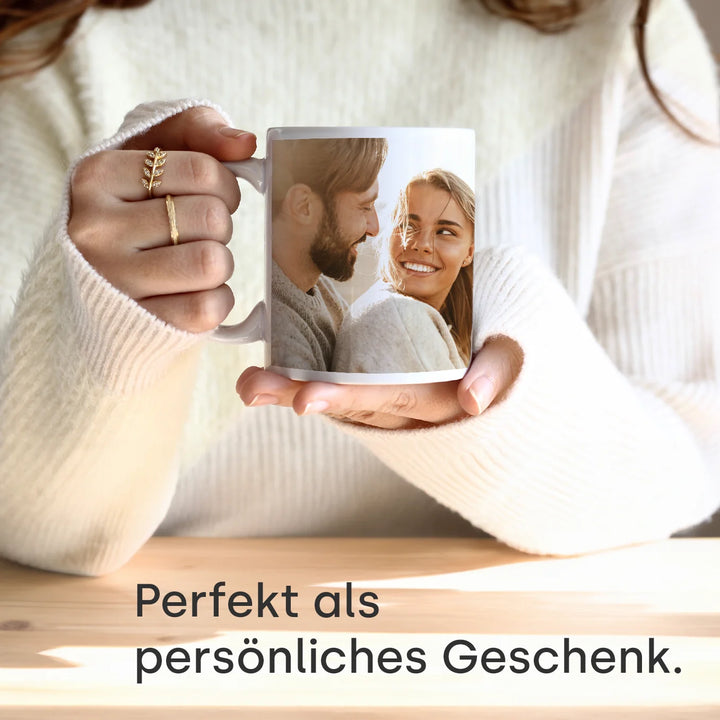 Personalisierte Herz-Tasse "Foto"