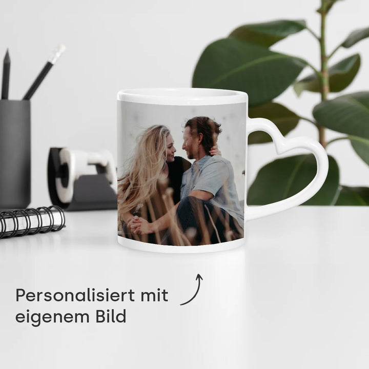 Personalisierte Herz-Tasse "Foto"