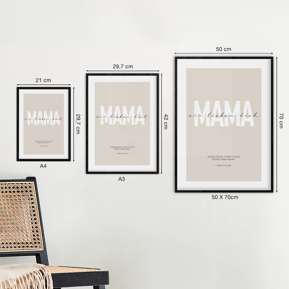 Poster "Liebe Mama"