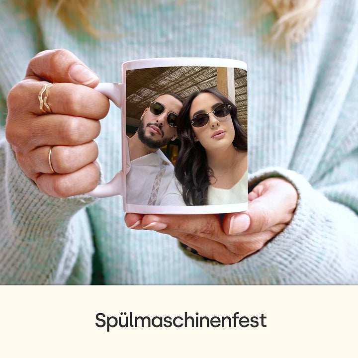 Personalisierte Herz-Tasse "Foto"