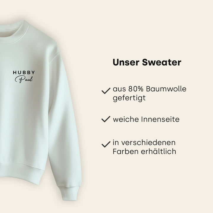 Pull look partenaire personnalisé « Hubby &amp; Wifey »