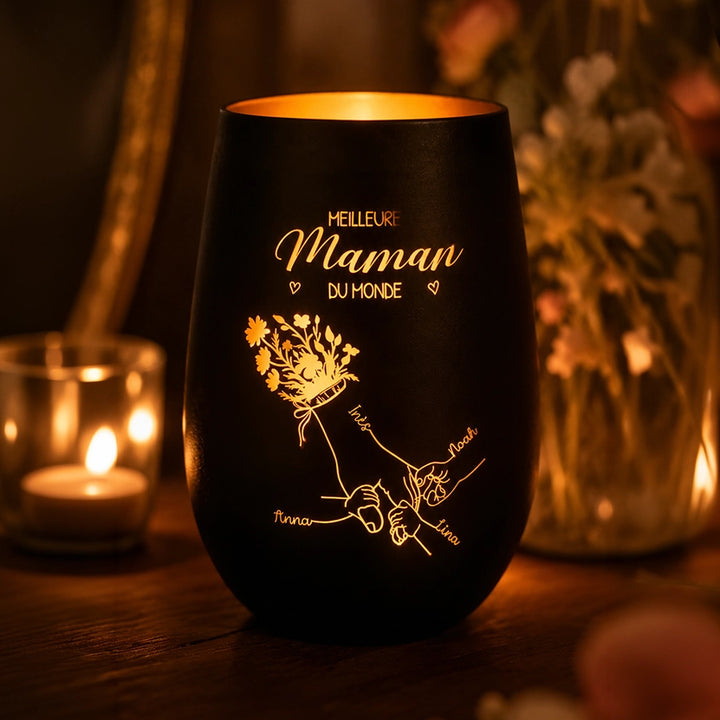 Photophore Personnalisé “Meilleure Maman”