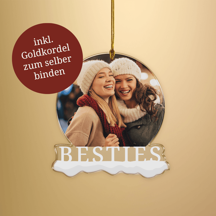 ''Besties Foto'' Weihnachtsanhänger famwalls