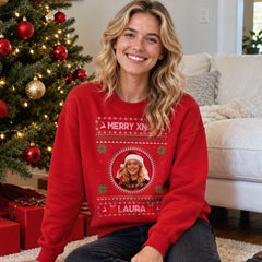Pull de Noël moche « Votre photo »