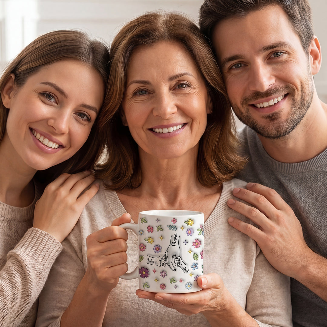 Tasse personnalisée "Mains"