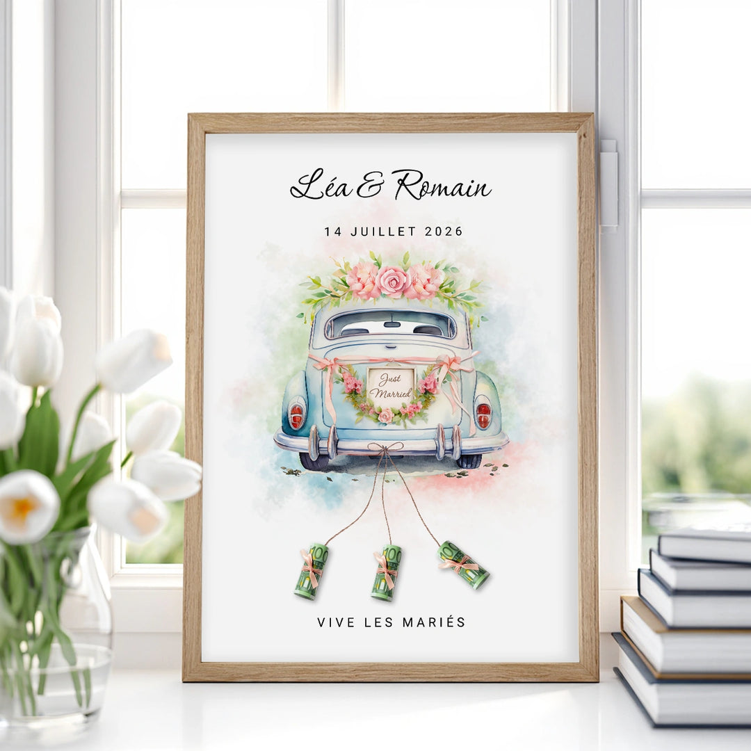 Affiche personnalisée « Vive les mariés » - famwalls, market_france