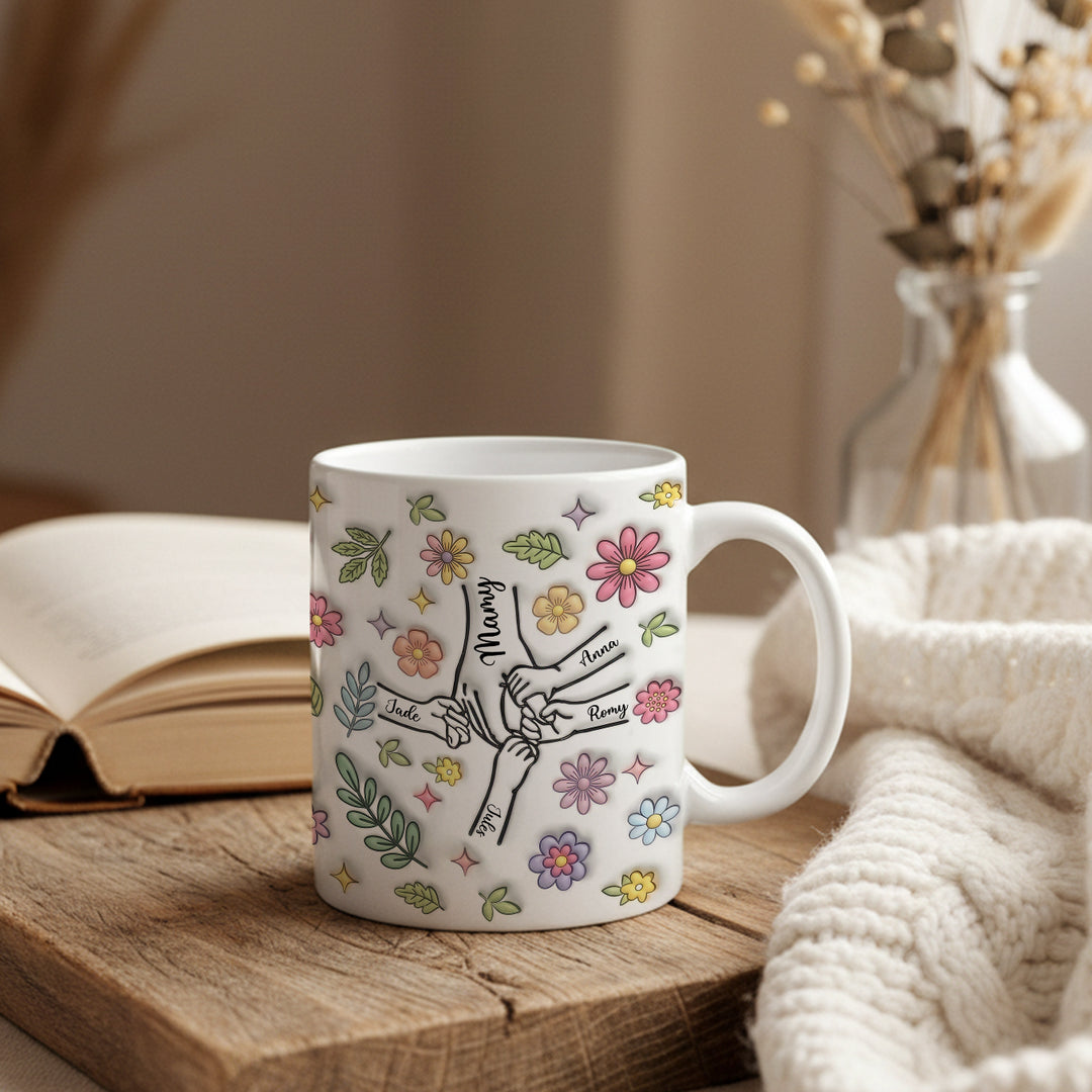 Tasse personnalisée "Mains"