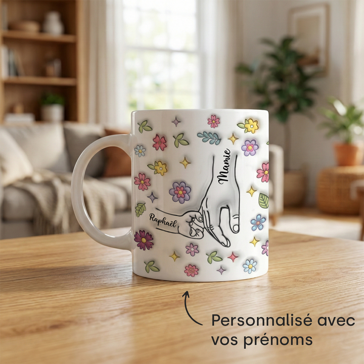 Tasse personnalisée "Mains"
