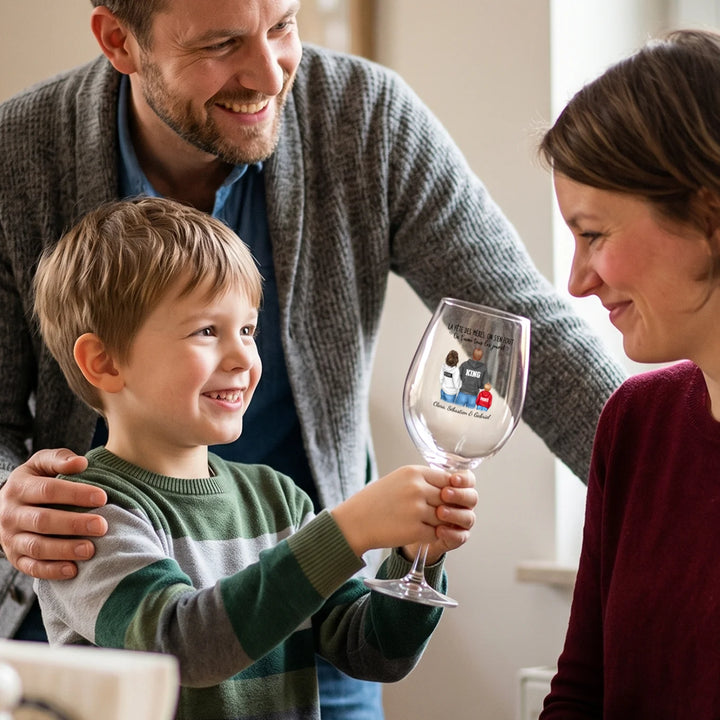 Verre à vin personnalisé “J’en ai rien à secouer de la fête des mères”