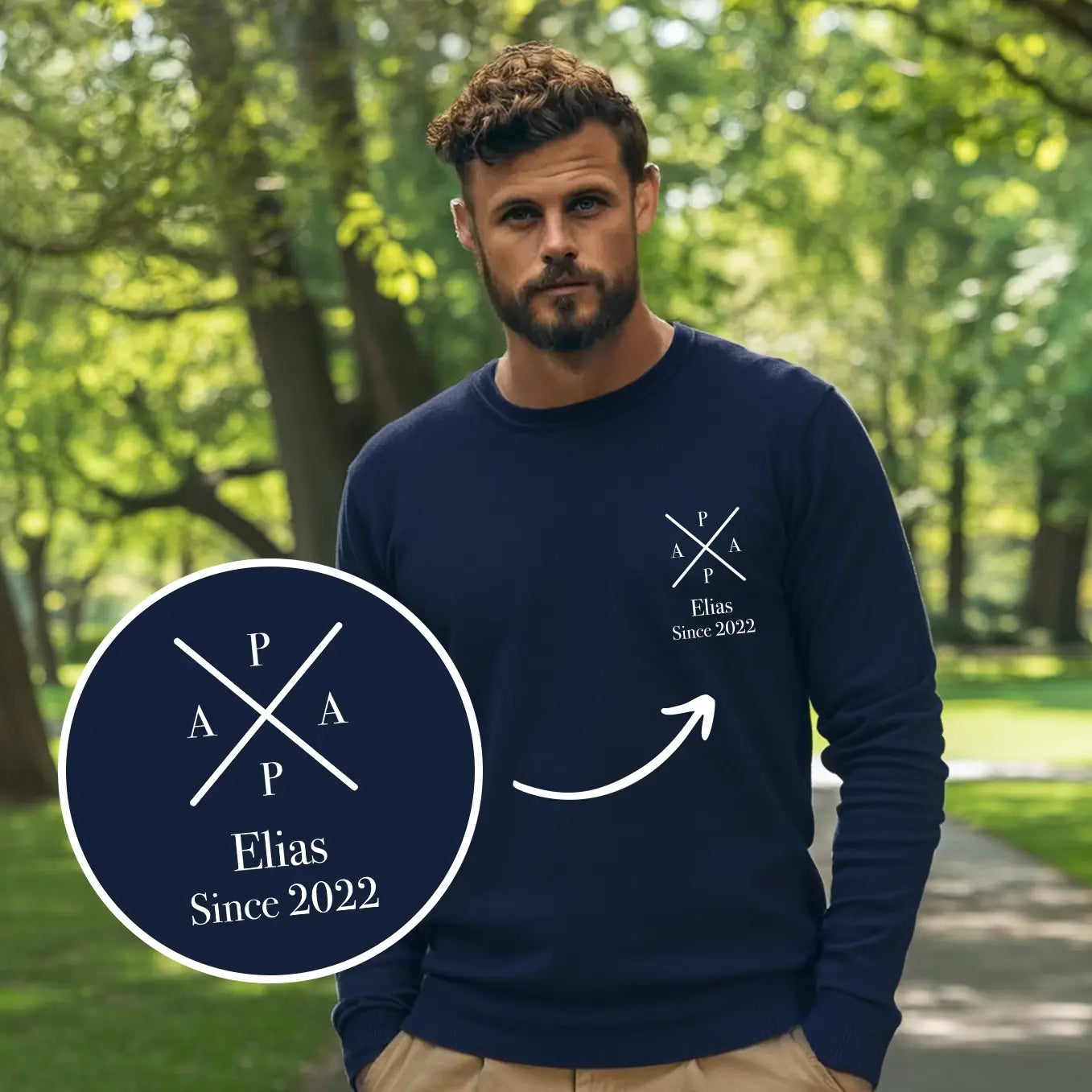 Shinedian, Sweat-shirt brodé personnalisé pour papa avec nom de bébé | Sweat -shirt brodé personnalisé pour grand-père, cadeaux pour nouveau papa, 19 couleurs, XS-S Shinedian, Sweat-shirt brodé personnalisé pour papa avec nom de bébé | Sweat -shirt brodé personnalisé pour grand-père, cadeaux pour nouveau papa, 19 couleurs, XS-S