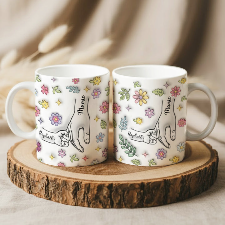 Tasse personnalisée "Mains"