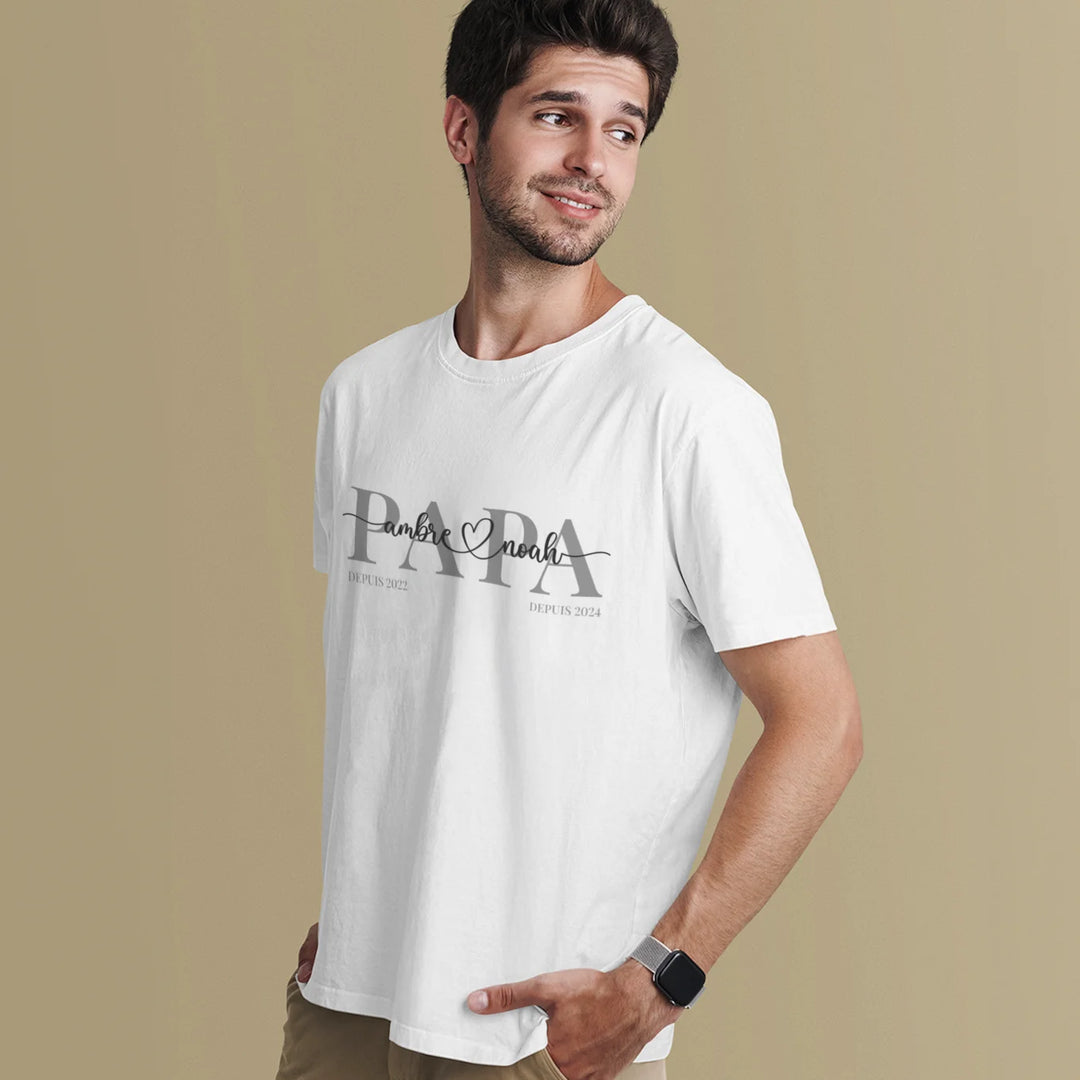 T-Shirt Personnalisé "Papa"
