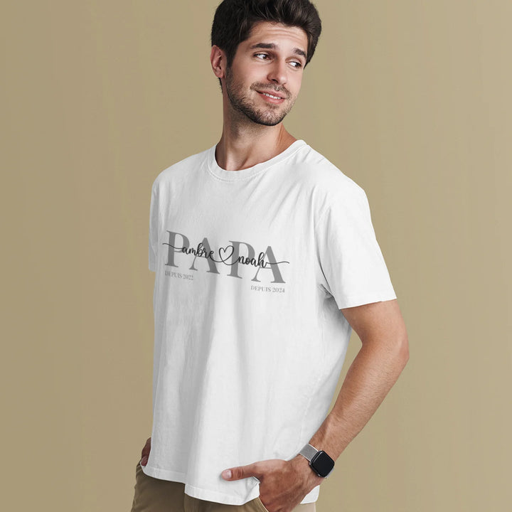 T-Shirt Personnalisé "Papa"