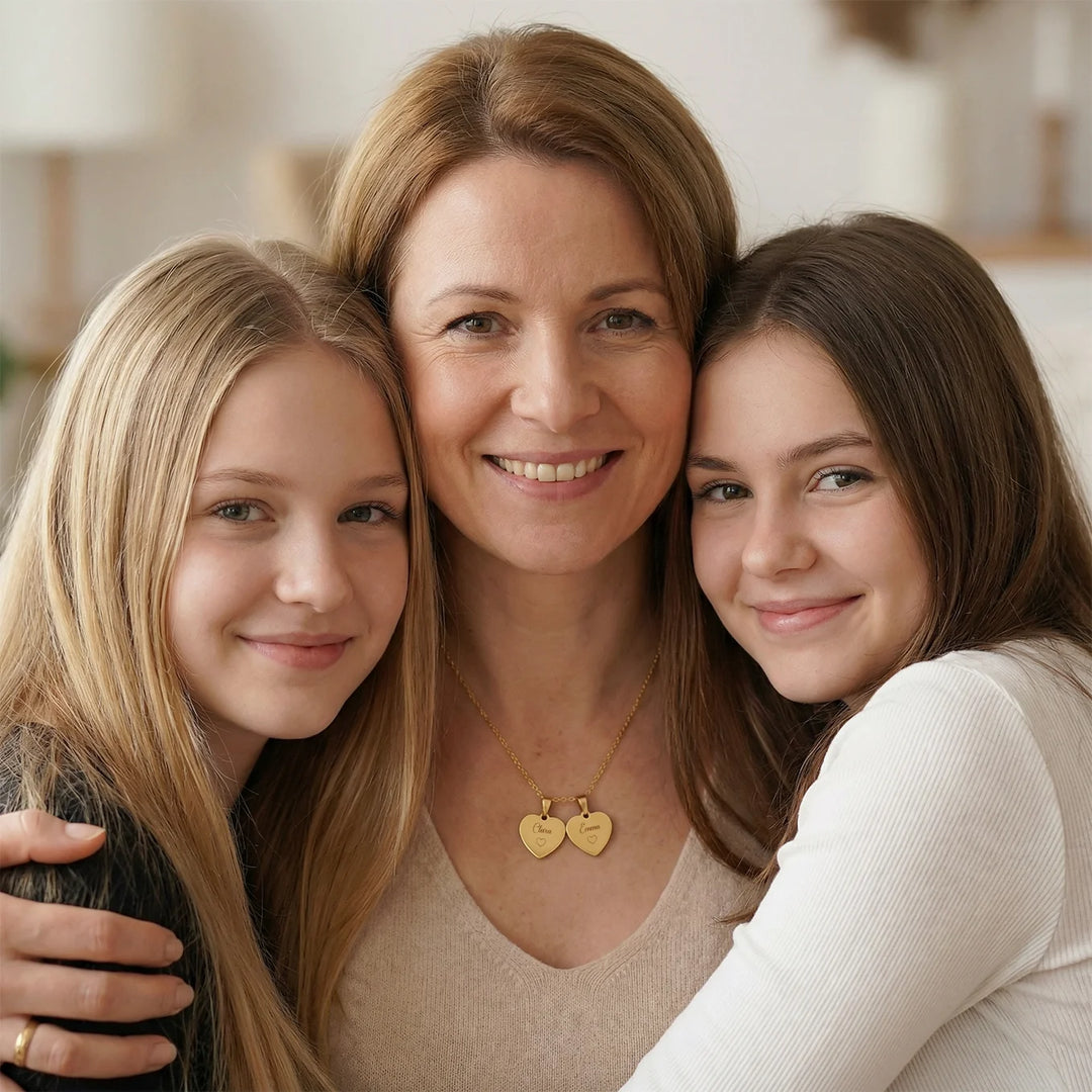 Collier personnalisé cœur "Maman"