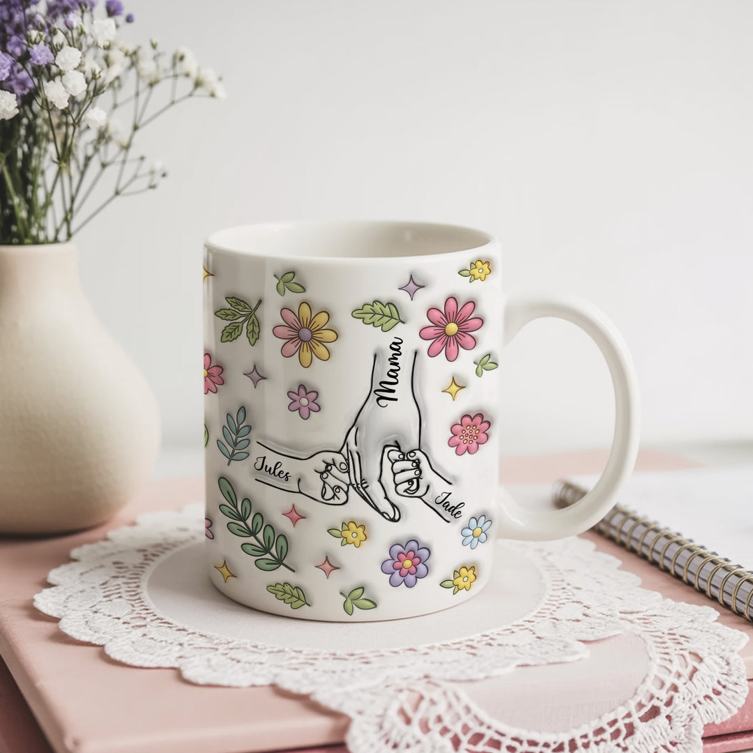 Tasse personnalisée "Mains"