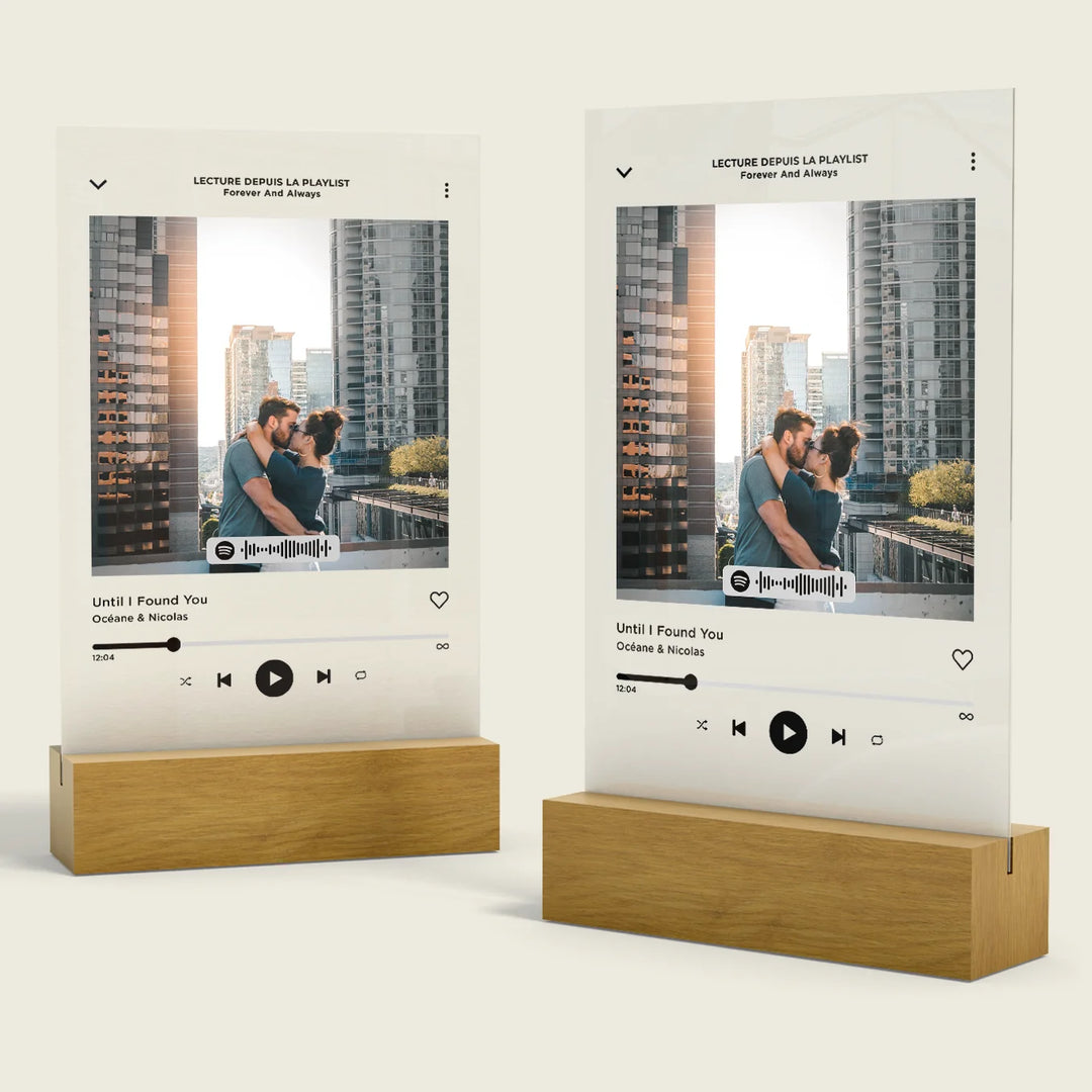 Présentoir acrylique « Chanson préférée »