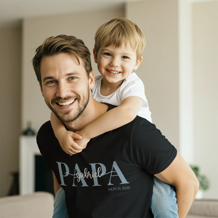 T-Shirt Personnalisé "Papa"