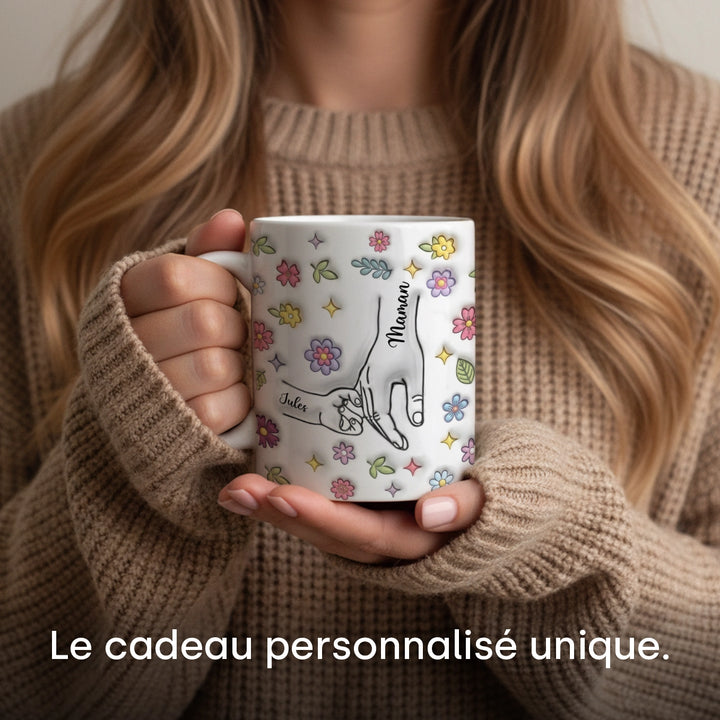 Tasse personnalisée "Mains"
