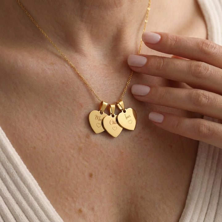 Collier personnalisé cœur "Maman"