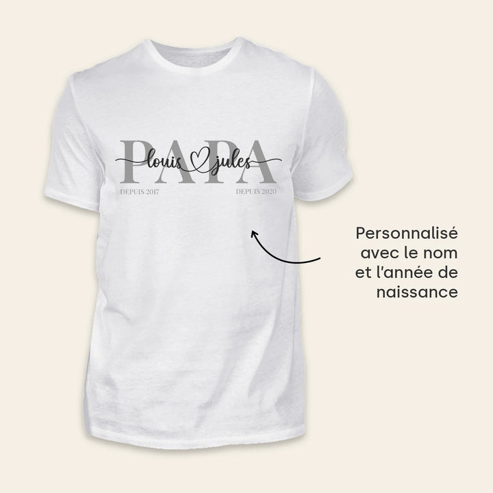 T-Shirt Personnalisé "Papa"