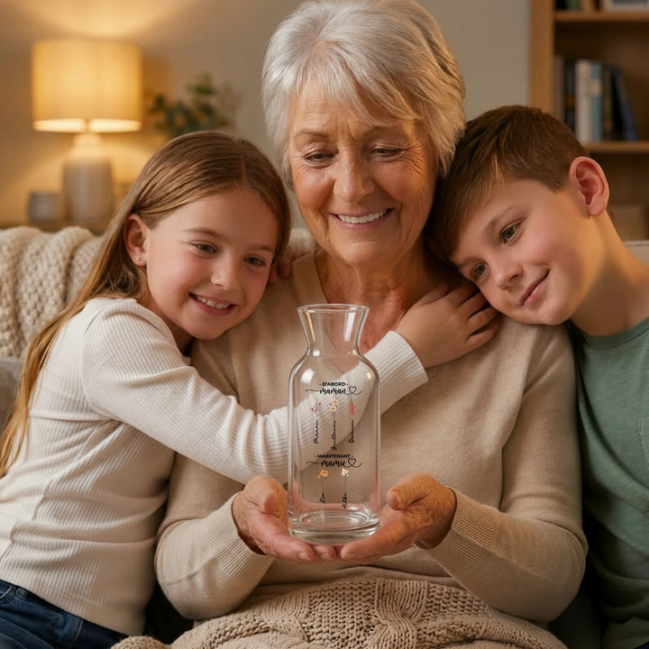 Vase personnalisée "Le jardin de Mamie"