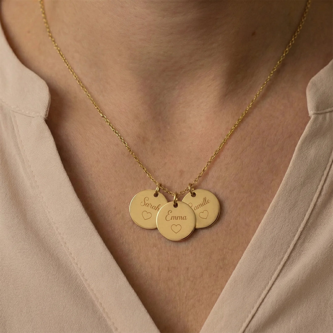 Collier personnalisé "Maman avec prénoms"