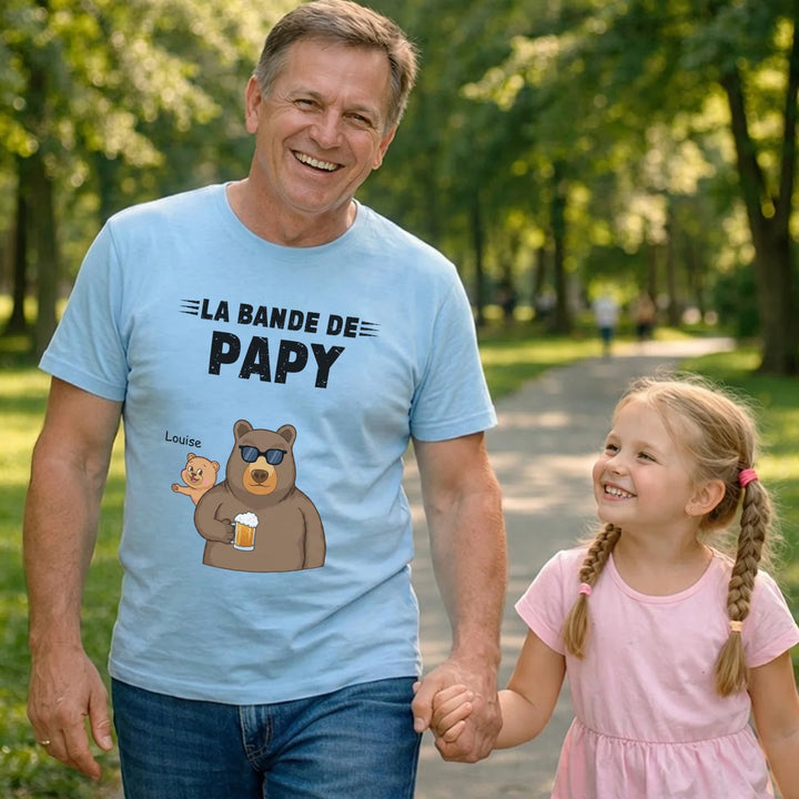 T-shirt Personnalisé “Ours” pour Papa avec Noms