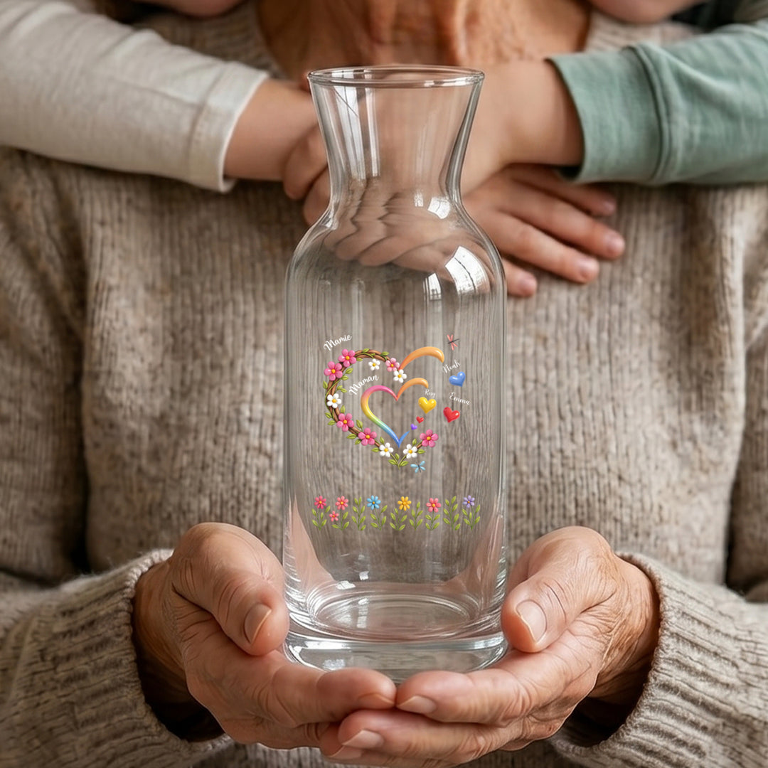Vase personnalisée "Maman / Mamie"