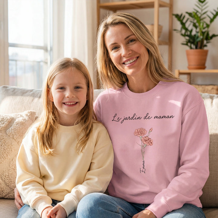 Sweat personnalisé "Le Jardin de Maman"
