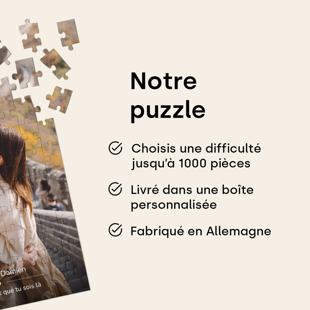 Puzzle personnalisé « Motif au choix »