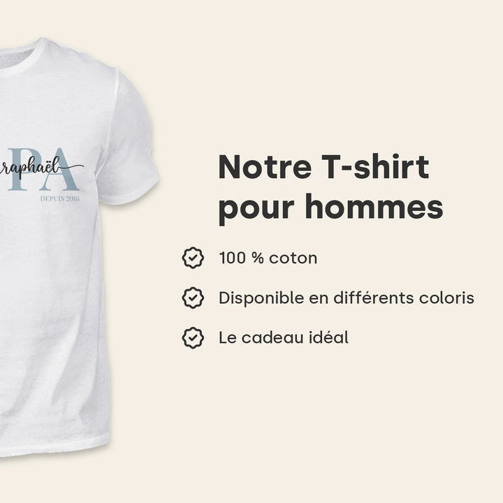 T-Shirt Personnalisé "Papa"
