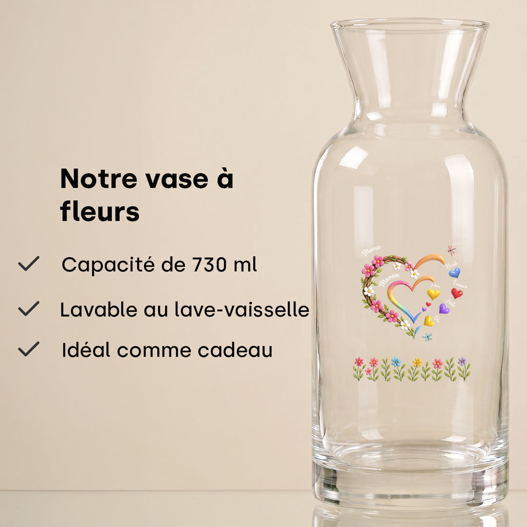 Vase personnalisée "Maman / Mamie"