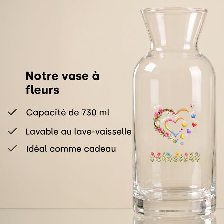 Vase personnalisée "Maman / Mamie"