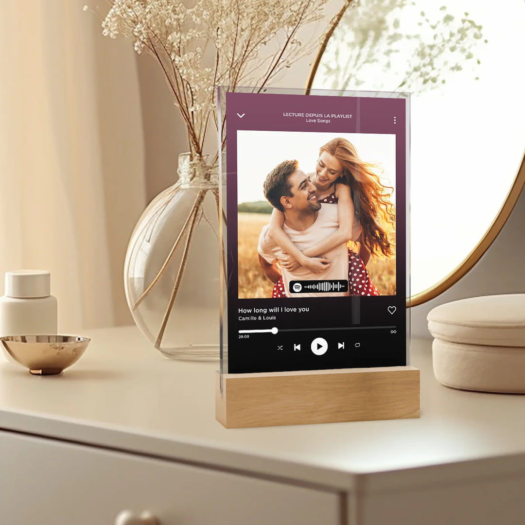 Présentoir acrylique « Chanson préférée »