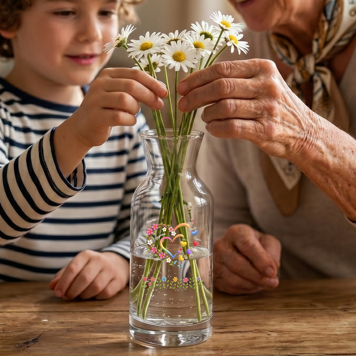 Vase personnalisée "Maman / Mamie"