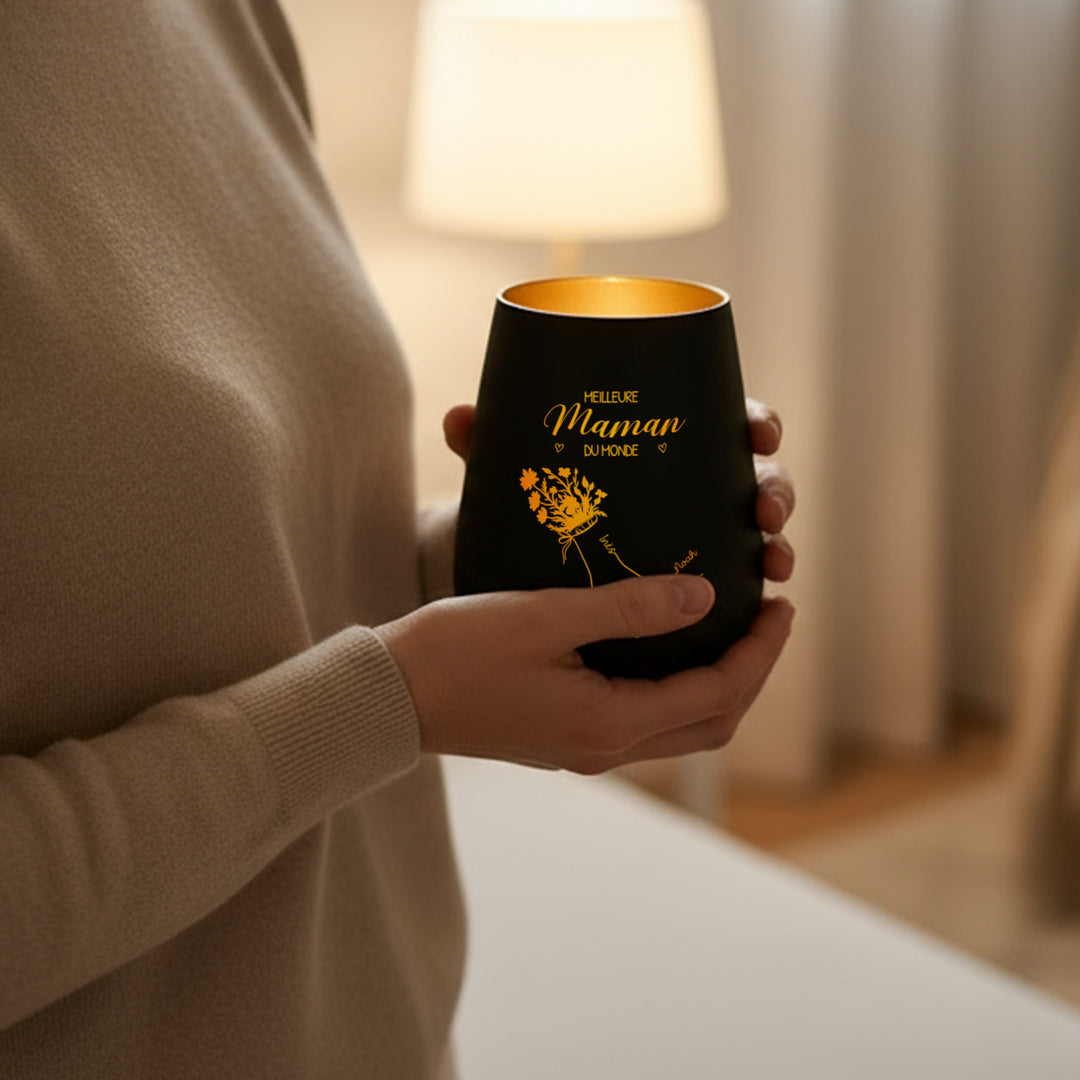 Photophore Personnalisé “Meilleure Maman”