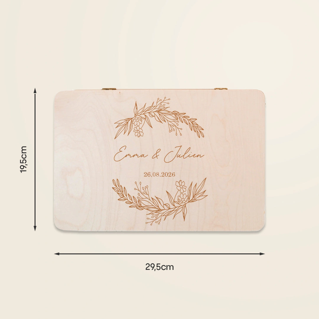 Boîte à souvenirs personnalisée avec gravure « Nom » - famwalls, market_france