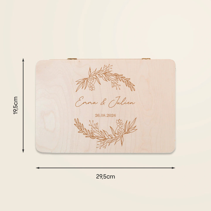 Boîte à souvenirs personnalisée avec gravure « Nom » - famwalls, market_france