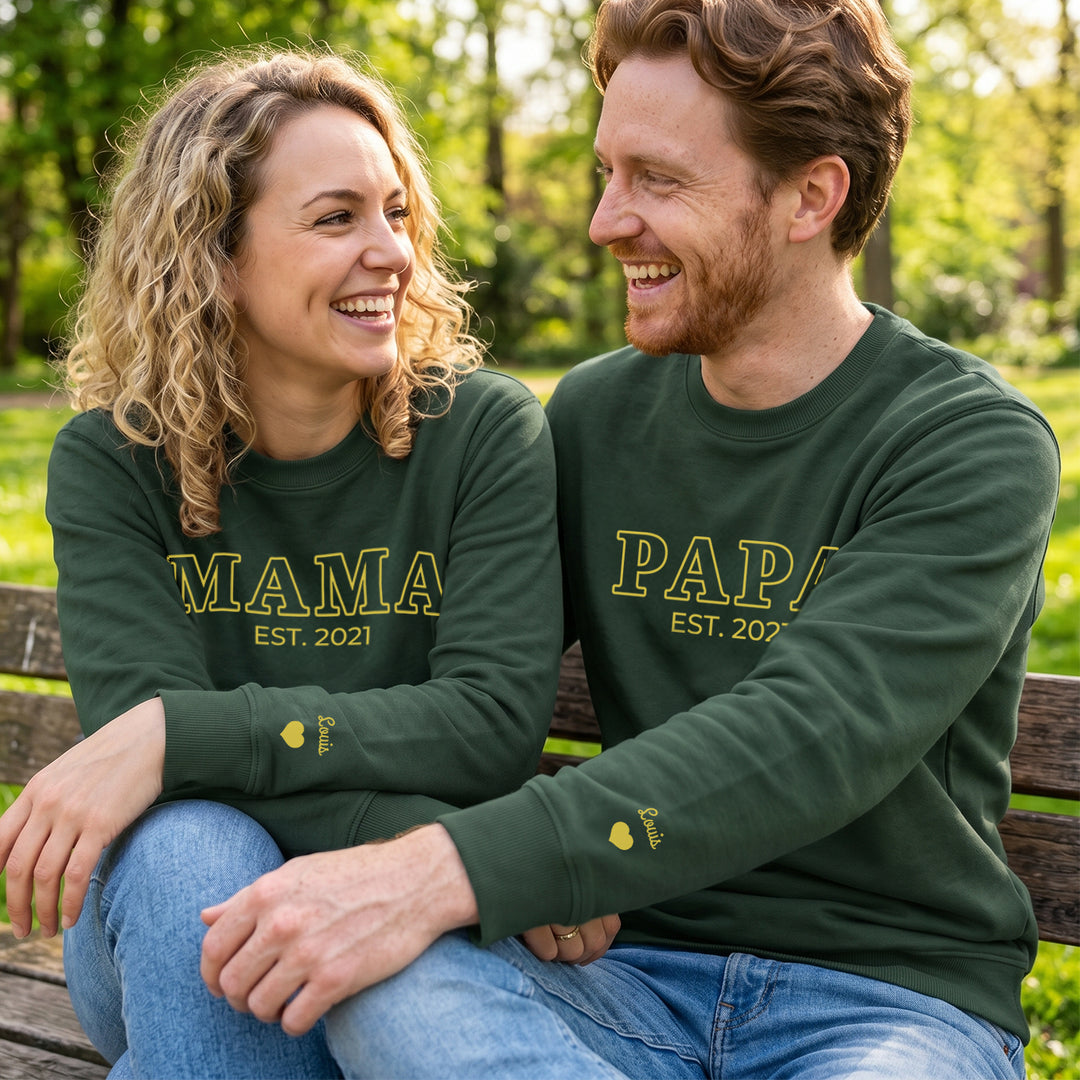 Sweat personnalisé en duo "Parents"