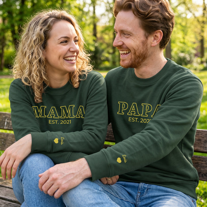 Sweat personnalisé en duo "Parents"