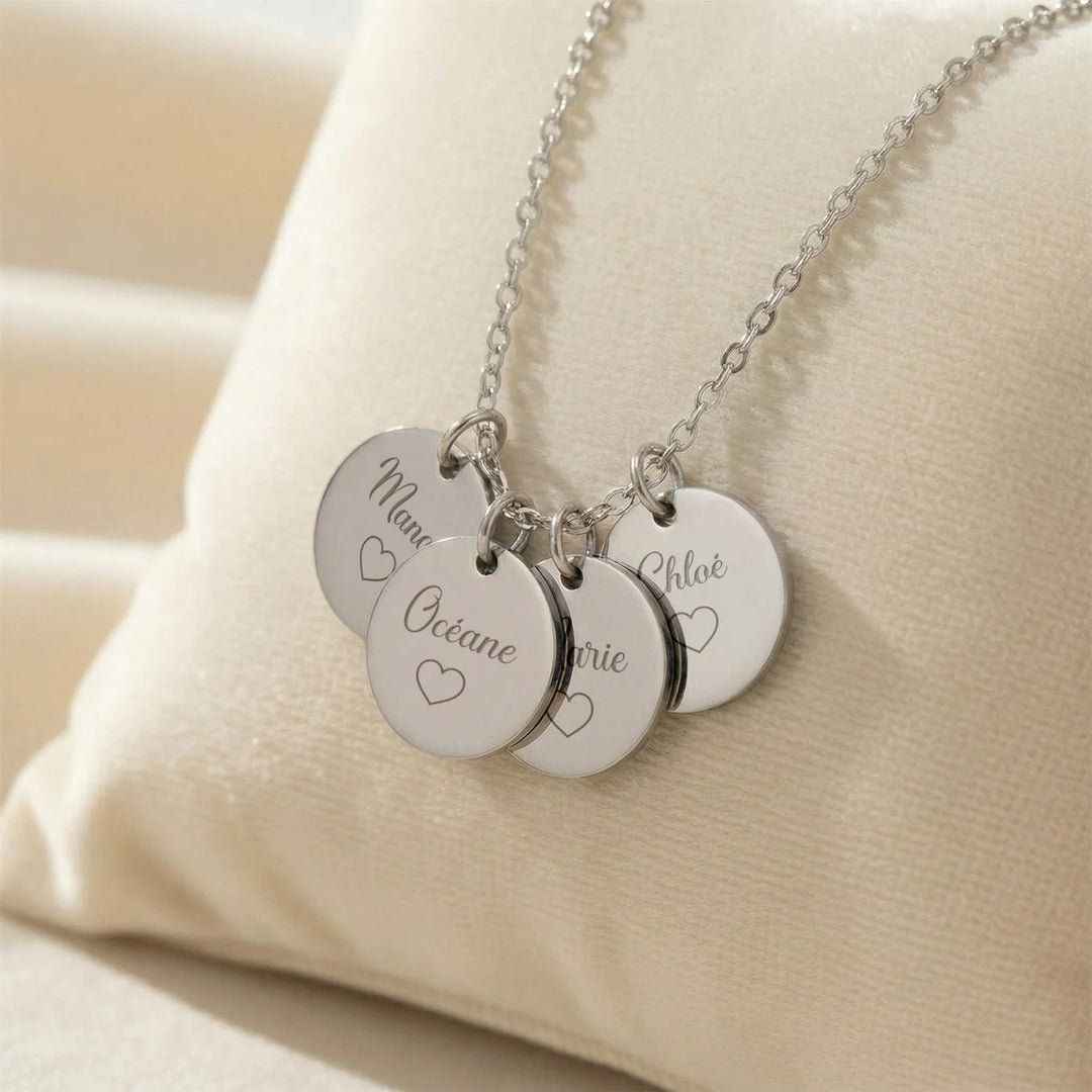 Collier personnalisé "Maman avec prénoms"