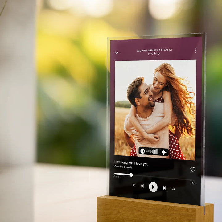 Présentoir acrylique « Chanson préférée »