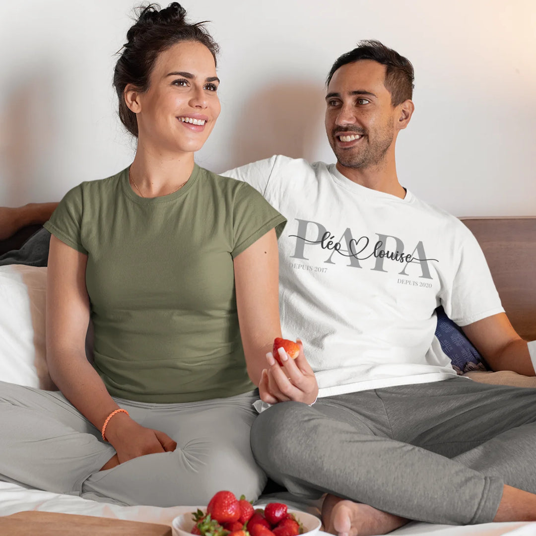 T-Shirt Personnalisé "Papa"