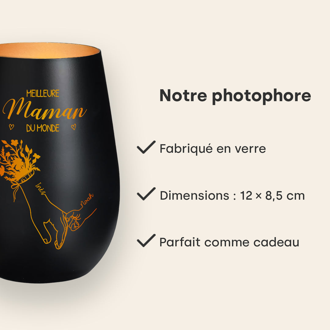 Photophore Personnalisé “Meilleure Maman”