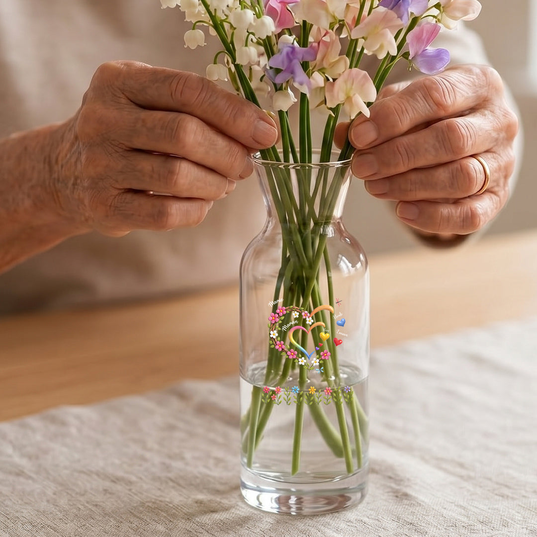 Vase personnalisée "Maman / Mamie"