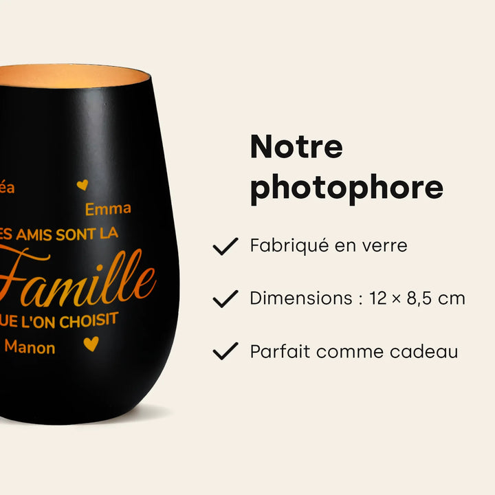 Meilleures amies avec le photophore allumé, un cadeau d’amitié plein d’amour | market_france