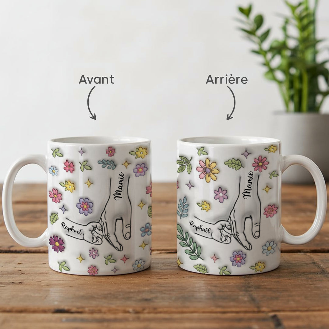 Tasse personnalisée "Mains"