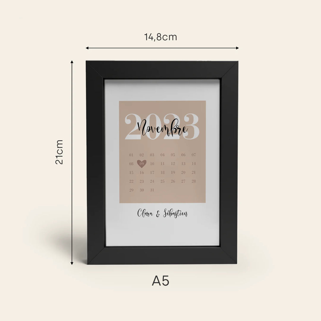 Cadre photo LED avec photo personnalisée « Notre date spéciale »